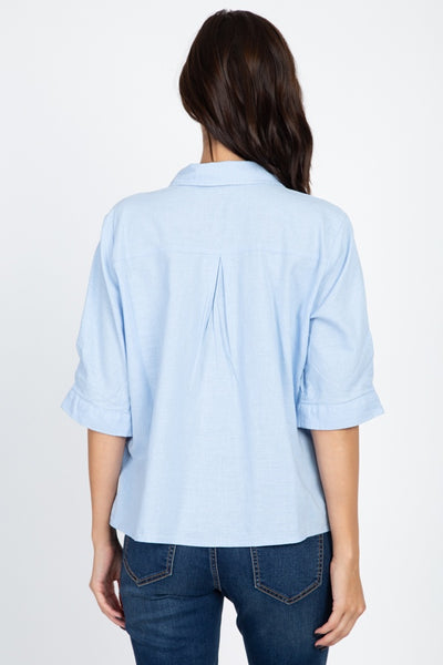 High Low Button Front Shirt