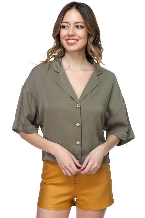 Boxy Button Down Shirt