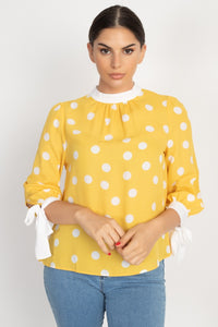 Long Sleeve Polka Dot Shirt