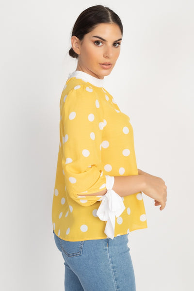 Long Sleeve Polka Dot Shirt