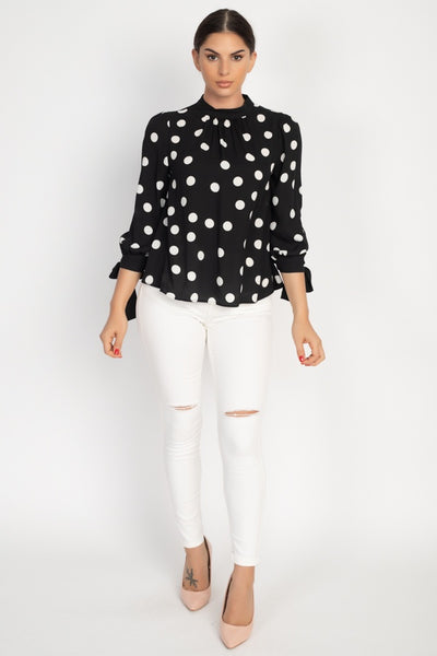 Long Sleeve Polka Dot Shirt