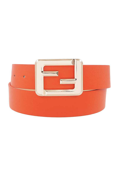 Fashion Square Letter Buckle Belt