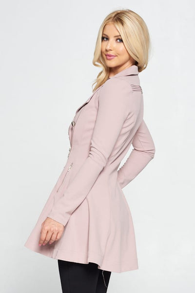 Double Breasted Flare Blazer Dress