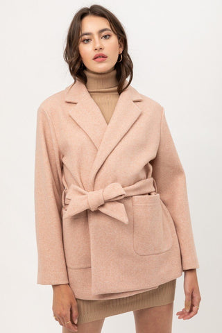 Fleece Belted Coat