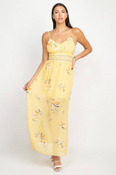 Floral Lace Maxi Dress