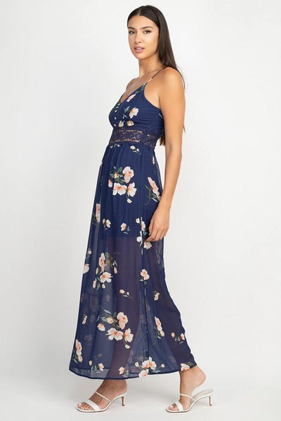 Floral Lace Maxi Dress