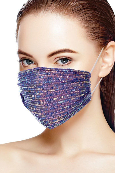 3d Sequin Fashion Facemask