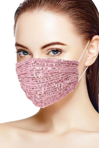 3d Sequin Fashion Facemask