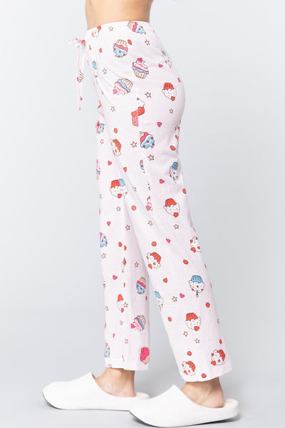 Cupcake Print Cotton Pajama